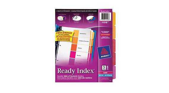 Image Dividers and Tabs